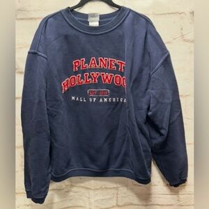 Planet Hollywood Mall of America sweatshirt navy blue men’s‎ medium